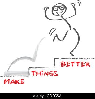 vector image make things better Stock Vector