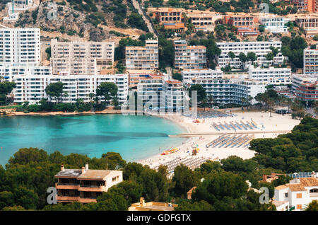 Beautiful view of Santa Ponsa and the beach, Mallorca Stock Photo