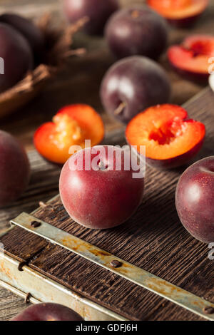 Raw Organic Black Apricot Fruit Ready to Eat Stock Photo