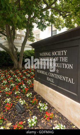 national society daughters of the American Revolution Washington DC Stock Photo