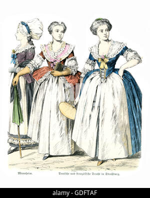 Traditional fashion, 18th century, Germany, Europe Stock Photo - Alamy