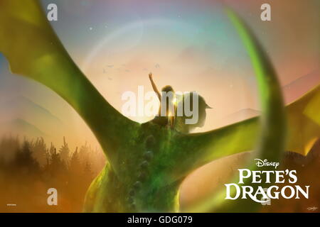 RELEASE DATE: August 12, 2016 TITLE: Pete's Dragon STUDIO: Walt Disney Productions DIRECTOR: David Lowery PLOT: The adventures of an orphaned boy named Pete and his best friend Elliot, who just so happens to be a dragon STARRING: Bryce Dallas Howard, Karl Urban, Robert Redford (Credit: © Walt Disney Productions/Entertainment Pictures/)   PLEASE NOTE: Entertainment Pictures is not the copyright owner of this or any television or film publicity image, but only provides access to the material. Additional permissions may be required. Image NOT available for commercial use, ONLY editor Stock Photo