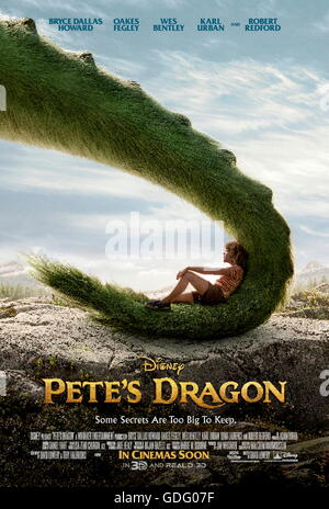 RELEASE DATE: August 12, 2016 TITLE: Pete's Dragon STUDIO: Walt Disney Productions DIRECTOR: David Lowery PLOT: The adventures of an orphaned boy named Pete and his best friend Elliot, who just so happens to be a dragon STARRING: Bryce Dallas Howard, Karl Urban, Robert Redford (Credit: © Walt Disney Productions/Entertainment Pictures/)   PLEASE NOTE: Entertainment Pictures is not the copyright owner of this or any television or film publicity image, but only provides access to the material. Additional permissions may be required. Image NOT available for commercial use, ONLY editor Stock Photo