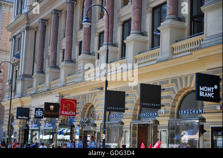VIENNA, AUSTRIA - JUNE 6: View of Graben shopping street in downtown of Vienna on June 6, 2016. Stock Photo