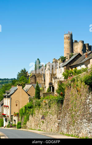 Chateau de Najac, Aveyron, Midi-Pyrenees, France Stock Photo