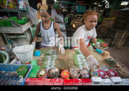 Betel nut at a Market near the City of Yangon in Myanmar in Southeastasia. Stock Photo