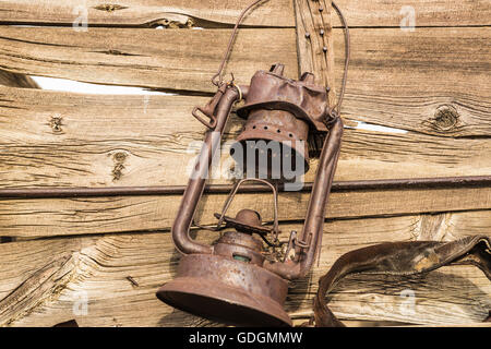 View of Old trail Town in Cody Wyoming USA Stock Photo