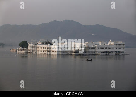 Tag Lake Hotel in Udaipur, one of the most expensive hotel in India. Stock Photo