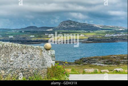 Coastal view from near Trearddur Bay on Anglesey Stock Photo