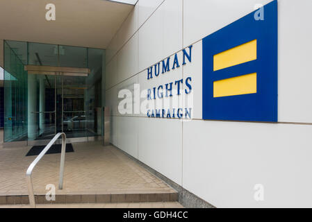 Human Rights campaign headquarters Washington DC Stock Photo