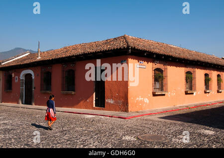 Colonial buildings, Antigua, Guatemala, Central America Stock Photo