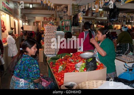Market, Totonicapan, Guatemala, Central America Stock Photo