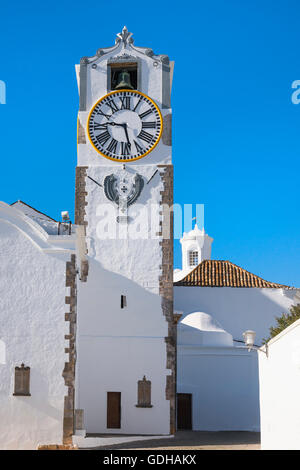 Santa Maria do Castelo Church, Tavira, Algarve, Portugal Stock Photo