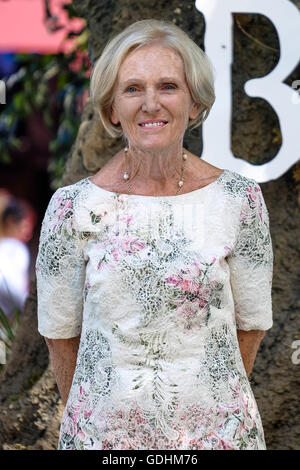 UK premiere of THE BFG on 17/07/2016 at ODEON Leicester Square, London. Pictured: Mary Berry. Picture by Julie Edwards Stock Photo