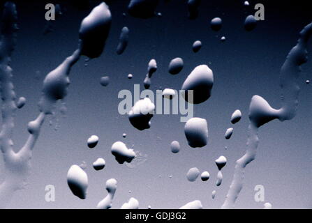 geography / travel, water, waterdrops on glass, studio shot, Stock Photo