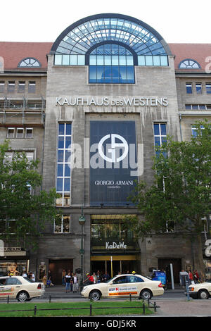geography / travel, Germany, Berlin, buildings, KaDeWe (Kaufhaus des Westens) (Shopping Centre of the West), built: 1905 by Johann Emil Schaudt, exterior view, Stock Photo