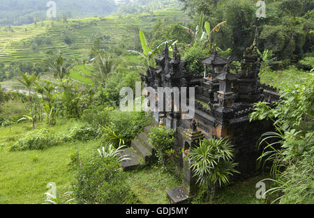 geography / travel, Indonesia, Bali, Pacung Area, temple near Baturiti, Stock Photo