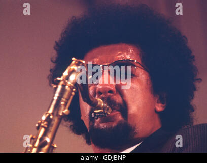 Charles Lloyd in Tallinn for the International Jazz Festival, 1967. The event was marked by controversy, and was a political inc Stock Photo