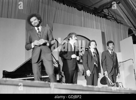Charles Lloyd, Keith Jarrett, Jack DeJohnette, and Ron McClure Stock Photo