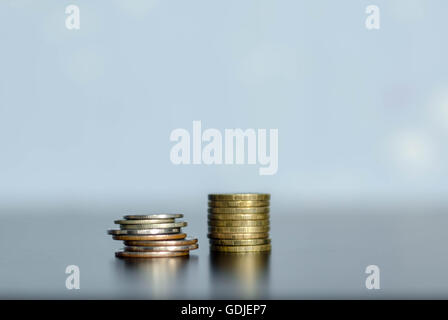 pyramid money and financial markets Stock Photo