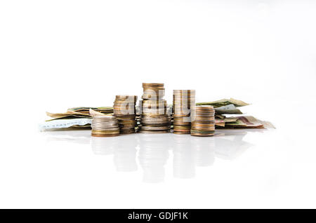 pyramid money and financial markets Stock Photo