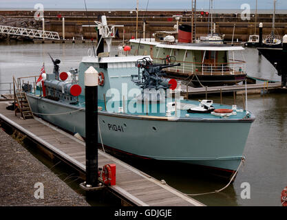 HMS Gay Archer was a Gay-class fast patrol boat of the Royal Navy, Now restored and in private ownership, moored at Watchet Harb Stock Photo