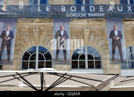 Le Bordeaux Gordon Ramsay brasserie at the Grand Hotel, Bordeaux, France Stock Photo