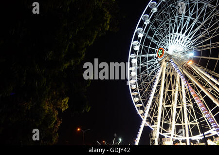 Agadir Wheel- 50 metres wheel located in the heart of Agadir Beach Stock Photo