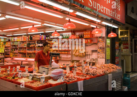 Supermarket, Stanley Street, Central district, Hong Kong, China, Asia Stock Photo