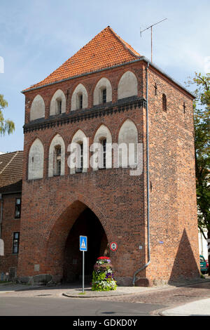Kniepertor, Brick Gothic city gate, Stralsund, UNESCO World Heritage Site, Mecklenburg-Western Pomerania