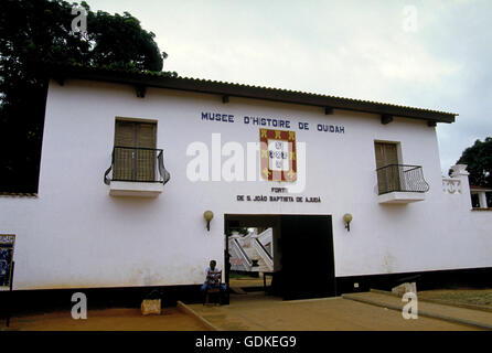 The Ouidah Historical Museum is housed in the old Portuguese fort of St. John the Baptist. West Africa. Stock Photo