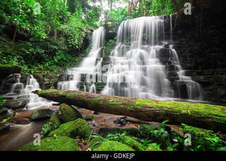 'Man dang' waterfall in Phu hin rong kra national park,Phitsanulok province,Thailand,defocused for background Stock Photo