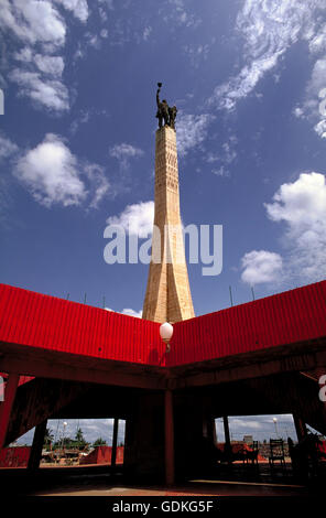The 'Etoille Rouge' Red Star monument in Cotonou, the economic capital of Benin, West Africa. Stock Photo