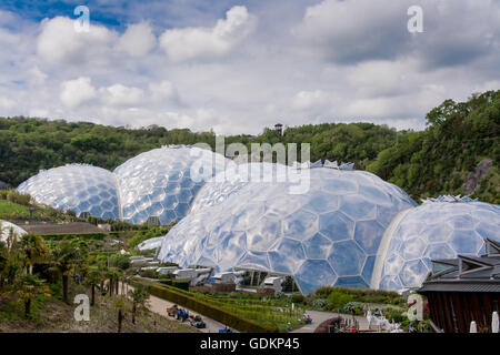 The Biomes at the Eden Project in Cornwall, UK Stock Photo