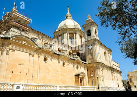 Catholic Church in Mgarr city. Gozo. Malta Stock Photo