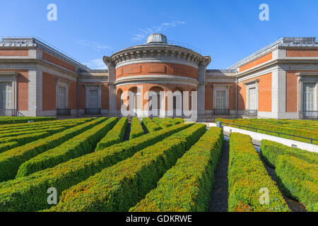 The Prado Museum rear garden in Madrid, Spain. Stock Photo