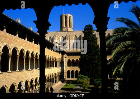 monastery of Pedralbes.Gothic style. 14th century, Barcelona, Spain Stock Photo