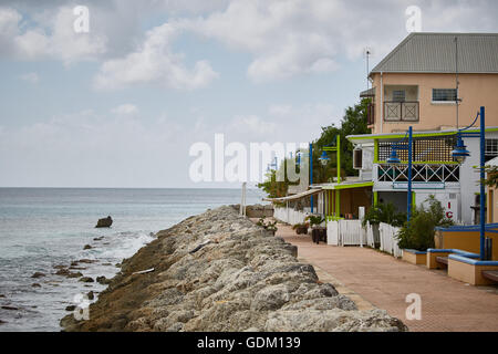 The Lesser Antilles Barbados Parish west indies Barbados North west  Caribbean sea coast Speightstown  the town known as Little Stock Photo