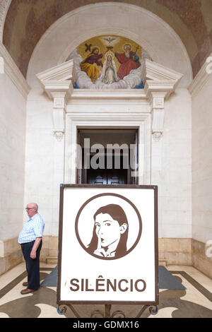 Sign Quiet Please Fátima, Santarem, Portugal, Europe, travel, travel photography Stock Photo