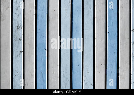 Wooden blue and white vertical boards. Background for design Stock Photo