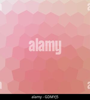 Pink hexagon illustration. Background with hexagons. Pink honeycombs pattern. Stock Vector