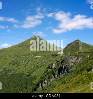 Views from the Puy Mary, Département Cantal, Region Auvergne, France, Europe Stock Photo