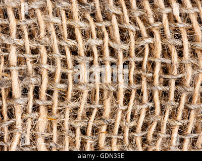 Close up of burlap texture background Stock Photo