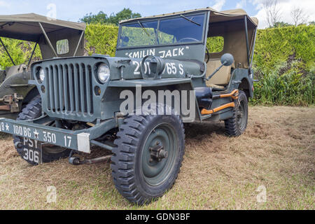 WWII era US Army Willys Jeep Stock Photo