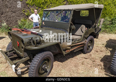 WWII era US Army Willys Jeep Stock Photo