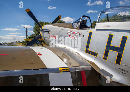 P51 Mustang Aircraft, US fighter aircraft Stock Photo