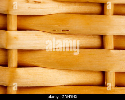 Yellow wicker texture as background Stock Photo