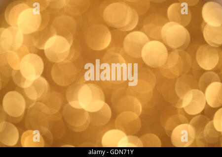 Gold glitter bokeh Stock Photo