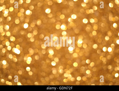 Gold glitter bokeh Stock Photo