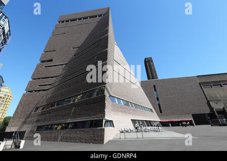 The Switch House a ten storey extension of the Tate Modern Art Gallery, London. Designed by Herzog & de Meuron, opened June 2016 Stock Photo